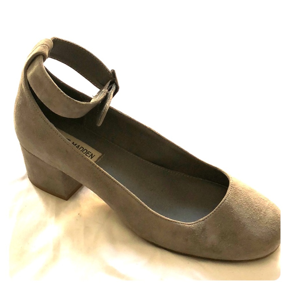 Gray heels by Steve Madden